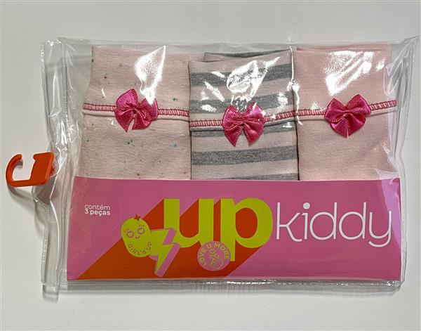 KIT C/ 3 CALCINHAS INFANTIL COTTON (4K3C1) 