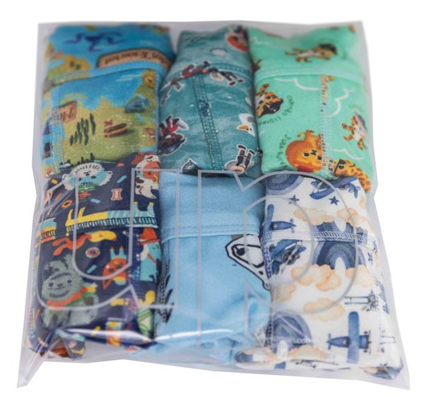 KIT C/ 6 CUECAS BOXER ESTAMPADAS INFANTIL COTTON (3P6C5) 